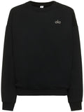 Alo Black Crewneck Sweatshirt – Clean Minimal Style