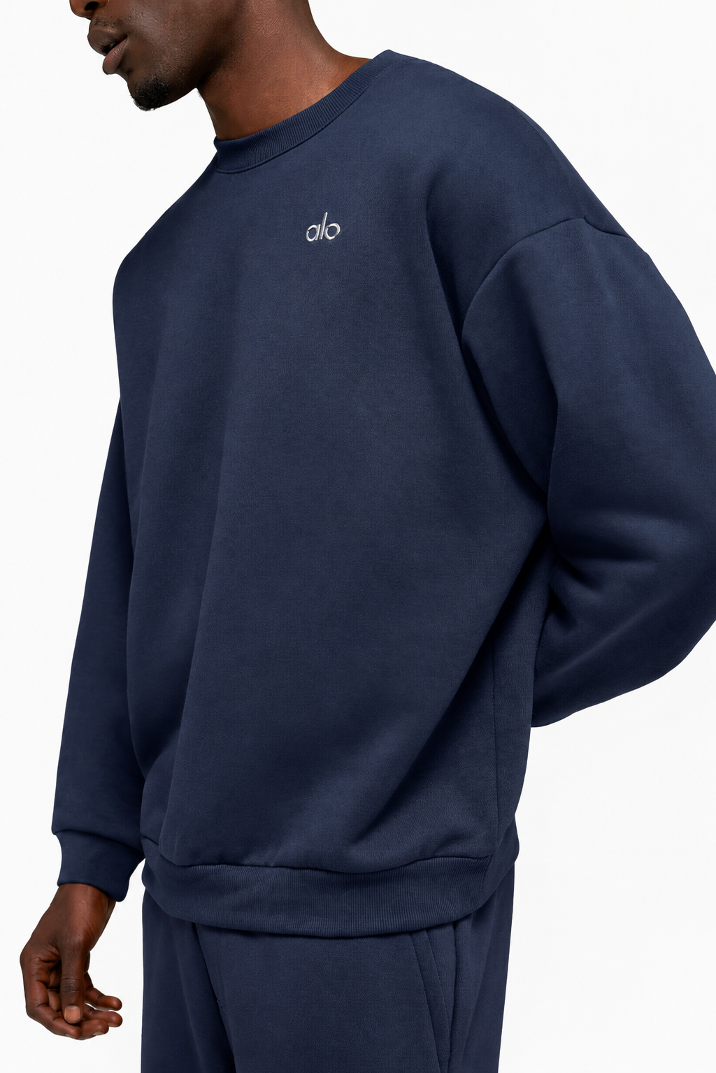Alo Navy Crewneck Sweatshirt – Clean Minimal Style