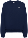 Alo Navy Crewneck Sweatshirt – Clean Minimal Style